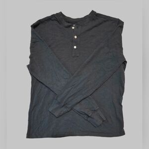 Men's Black Henley Shirt